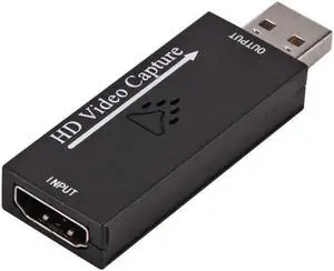 Audio Video Capture Cards HDMI-compatible To USB 2.0 1080p 30fps Record Computer for Live Broadcasting Gaming Video Conference