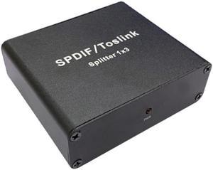 Digital Optical Audio Switcher Splitter Extender 1x3 Optical Splitter Adapter 1 In To 3 Out with Power Adapter