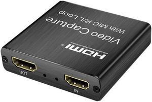 HDMI-compatible Video Capture USB Recorder Capture Video Card Real-Time Streaming Video Recording USB 2.0 Video Collector