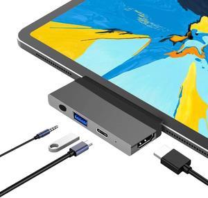 Type C Laptop Hub Dock 4 In 1usb C To Hdmi Earphone 3.5mm Usb 3.0  Cellphone Sam Sung Dex Ipad Pro 2020/2018