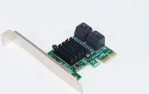 SATA Card PCI-Express 1X to 4 Ports SATA 3.0 6Gbps Expansion Card Adapter ASMedia1061 + 1093 Chipset for PC Computer SATA3.0 SATA Card PCI-Express 1X to 4 Ports SATA 3.0 6Gbps Expansion Card Adapter ASMedia1061 + 1093 Chipset for PC Computer SATA3.0
