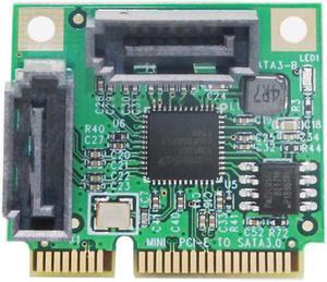 Mini PCI-Express SATAIII 3.0 6Gbps ASM1061 Controller Card Mini PCIE 2-port SATA 3.0 Expansion Card Adpater Adaptador for HDD