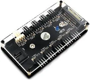 PWM Fan Hub CPU Cooling 10 Way 12V LED 3 / 4Pin Fan Splitter Cable Fan Controller PC with PMMA Case Magnetic Standoff SATA Power PWM Fan Hub CPU Cooling 10 Way 12V LED 3 / 4Pin Fan Splitter Cable Fan Controller PC with PMMA Case Magnetic Standoff SATA Power