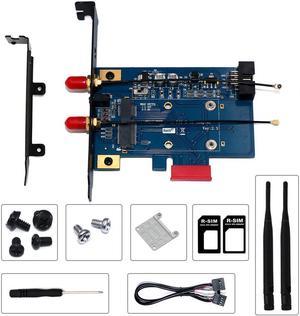 PCI-E WiFi Adapter PCIE Wifi Bluetooth Adapter Mini PCI Express to PCIE X1 Network Card for Mini PCI E Wifi 3G/4G/LTE + SIM Slot