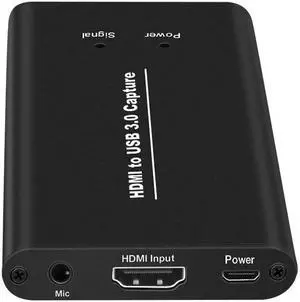 Video Capture Card HDMI to USB Video Capture Device USB3.0 HDMI 1080P Dongle Game PS4 PC Live Streaming Recording with Mic Input Video Capture Card HDMI to USB Video Capture Device USB3.0 HDMI 1080P Dongle Game PS4 PC Live Streaming Recording with Mic Input