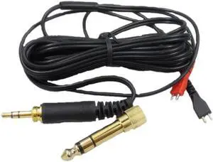 Replacement Audio Cable for Sennheiser HD25 HD25-1 HD25-1 II HD25-C HD25-13 HD 25 HD600 HD650 Headphones