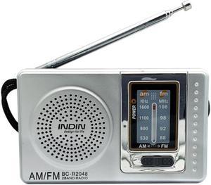 Portable Radio Pocket Telescopic Antenna Powered Mini Multifunctional AM FM Radio For Elder