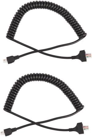 2X 8 Pin Replacement Speaker Mic Cable Microphone Cord for Kenwood TK-868G TK-768G TK-862G TM-271A TM-471A TK-760 Radio