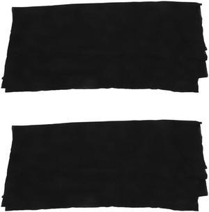 2X Speaker Grill Cloth Stereo Gille Fabric Speaker Radio Mesh Cloth 1.7Mx0.5M Black