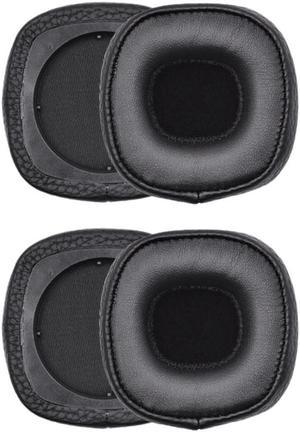 2X PU Leather Ear Pads Foam Earmuffs Ear Cushion With Clip Replacement For Marshall Major III 3 Headphones Black