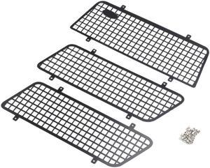 3PCS Metal Window Mesh Protective Net With Logo For 1/10 RC Rock Car Traxxas TRX4 Bronco 82046-4