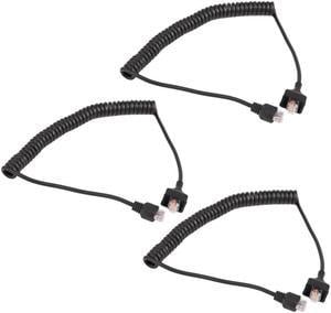 3X 8 Pin Replacement Speaker Mic Cable Microphone Cord For Kenwood TK-868G TK-768G TK-862G TK-762G TM-271A TM-471A