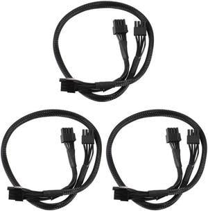 3X PSU 8Pin To Dual 8Pin(6+2) Pin Pcie Modular Power Supply Cable For EVGA Supernova G2 G3 P2 T2 GS 650 750 850 1000