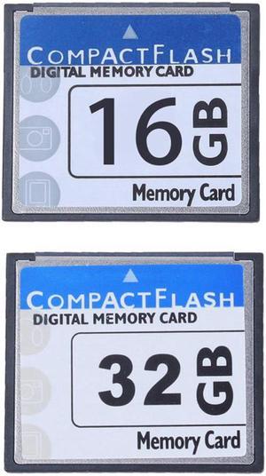 2 Pcs Professional Compact Flash Memory Card White & Blue 16GB & 32GB