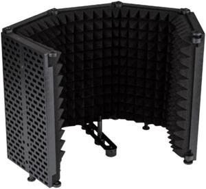 Microphone Wind Screen, Five-Door Soundproof Cover, Sound-Absorbing Blowout Prevention Net Noise Reduction Board