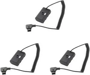 3X Power Adapter Cable for D-Tap Connector to NP-F Dummy for Sony NP F550 F570 NP F970