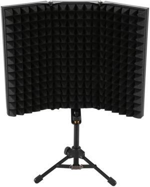 Recording Sound Absorber Microphone Isolation Shield Anti-Noise 3-Fold Design High-Density Foam Panel, For Recording Equipment S