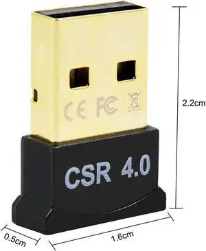 CHIPAL  clé USB pour haut-parleur et récepteur de musique, adaptateur double Mode, compatible Bluetooth, pour dispositifs transmetteurs sans fil, CSR 4.0