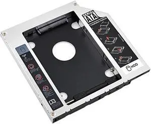 CHIPAL  caddie en aluminium pour disque dur SATA 3.0, 12.7 pouces, 2.5mm, boîtier SSD avec LED pour ordinateur portable, baie optique pour CD ROM