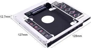 CHIPAL  boîtier de disque dur SSD, avec indicateur LED, pour ordinateur portable, 2 to, 12.7 pouces, 3.0mm, SATA 2.5, DVD-ROM