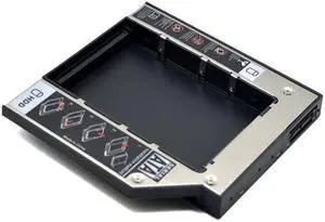 Caddie universel pour disque dur SATA 3.0, 12.7mm pour SSD de 2.5 pouces, boîtier de disque dur pour ordinateur portable CD/DVD-ROM baie optique bizarre