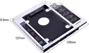 CHIPAL  caddie de disque dur SATA 9.5 pour SSD de 3.0 pouces, adaptateur de disque dur + LED pour ordinateur portable, 2.5mm, Optibay, CD-ROM, DVD-ROM
