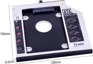 CHIPAL  caddie de disque dur en aluminium SATA 3.0, 9.5mm, pour Lenovo ThinkPad T400 T500 W500 T410, 2.5 pouces SSD