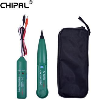 CHIPAL AIMO  testeur de câbles réseau Lan, pour Cat5 Cat5E Cat6 Cat6E RJ11, traceur de câbles RJ45, avec boîte à outils noire