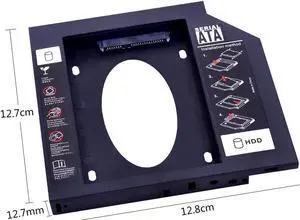 CHIPAL  boîtier en plastique universel pour disque dur SSD, 12.7 pouces, SATA 3.0, 2.5mm, pour ordinateur portable, Optibay, CD-ROM, 10 pièces