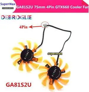 Ventilateur de refroidissement, livraison gratuite, double carte graphique GTX660-2GD5 PA, DC12 0,38a