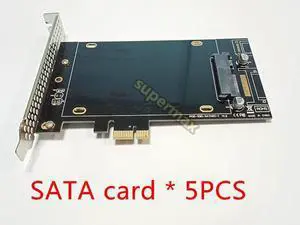 Adaptateur PCI-e express SATA III SSD, 5 pièces, avec port SATA III pour MAC PRO 08-12/OSX 10.8-10.12/MP3.1-5.1