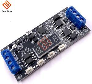 12V 24V High-power MOS Tube Field Effect Tube Delay Time Module Timing Loop 2 Two-way Switch Control Board