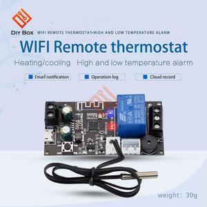 DC6-30V Remote WIFI Thermostat High Precision Temperature Controller Module Cooling and Heating APP Temperature Collection