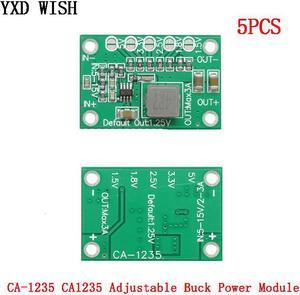 Module d'alimentation réglable CA1235, 5 pièces, Module d'alimentation Buck 1.25V 1.5 1.8 2.5 sortie 5V 5-16V entrée abaisseur