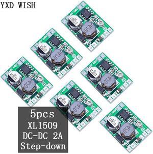 Module d'alimentation électrique Ultra-petite taille DC-DC vers le bas, Kit de démarrage pour Arduino, 2a, compatible LM2596S, 5 pièces, XL1509