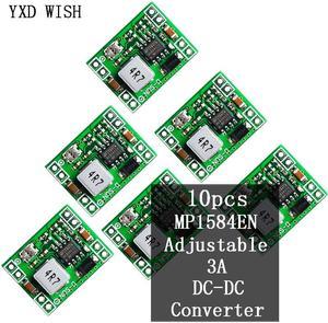 Module de régulateur de tension, convertisseur réglable 3A DC-DC, 10 pièces, LM2596s MP1584 DC Buck Board