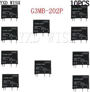 Module relais à semi-conducteurs DC 5V, 10 pièces, montage PCB, SIP SSR AC 240V 2A, résistance de Circuit d'alimentation