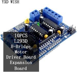 Panneau d'extension d'entraînement moteur L293D, 10 pièces, double pour Arduino, Kit de bricolage