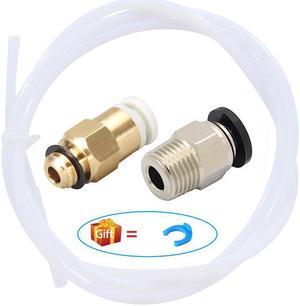 1M PTFE Tube Teflonto Pipe PC4-01 Straight Pneumatic Fitting Push Connect+Quick Fitting Bowden For Ender 3 CR10 3D Printer Parts