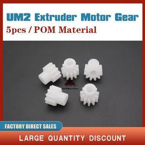 Um2+ UM3 Extended Extruder Motor Gear Feeder UM2++ Extruder Gears POM Material Top Quality Wholesale