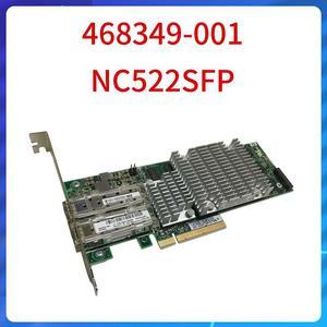 Adaptateur pour serveur HP 468349 001 double Port NIC PCIex8 10 go10 go Ethernet SFP NC522SFP