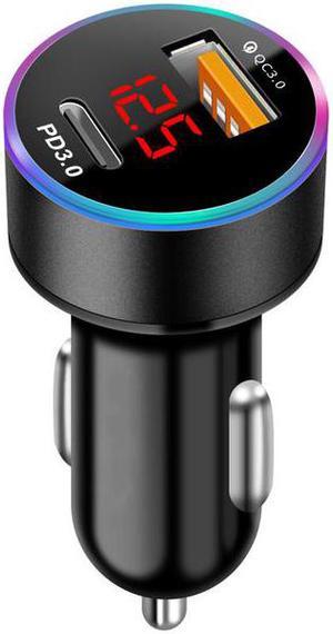 Chargeur USB typec 36W rapide pour voiture adaptateur de Charge rapide pour iphone 1312Xiaomi et Huawei QC 30