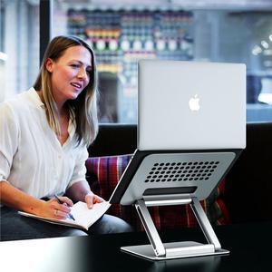 Aluminum Adjustable Laptop Stand Folding Portable Base Increases Lift Portable Laptop Computer Stand Tablet iPad Stand Laptop Holder