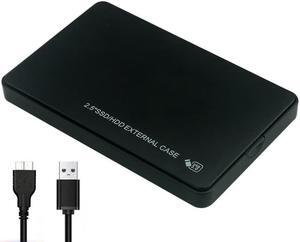 Hard Drive Enclosure, 2.5 inch SATA to USB 3.0 Tool-Free HDD SSD External Enclosure for 9.5mm 7mm External Hard Drive Case