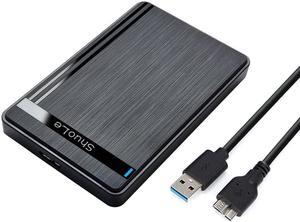 2.5" Hard Drive Enclosure USB 3.0 to SATA III for SSD 9.5mm 7mm External Hard Drive Case Support Max 6TB