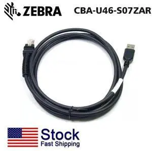 2PCS Ze,br,a CBA-U46-S07ZAR USB Data Transfer Cable For DS3608 Li3608 Barco,de Scann,er