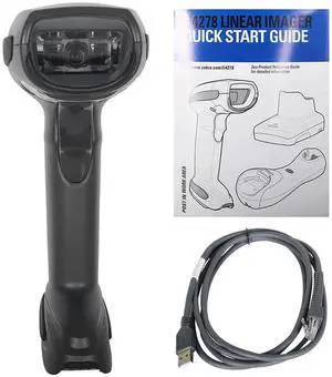 Ze,bra Sym,bol LI4278-SR20007WR 1D Handheld Barco,de Scan,ner W/ USB Cable & Cradle