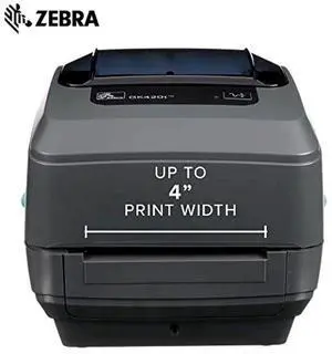 Ze bra GK420t 4" GK42-102510-000 Desktop Thermal Transfer Label Printer, 203 dpi, USB, Serial, Centronics Parallel, EPL, ZPLII - GK42-102510-000