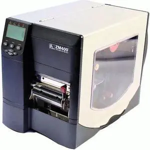 Ze bra ZM400 ZM4G1-2001-4000T Thermal Transfer Bar code Label Printer Parallel USB Peeler Rewinder 203DPI