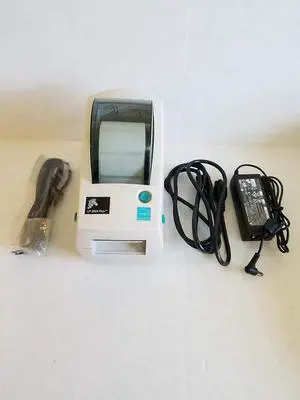 Ze bra LP 2824 Plus Printer 282P-201510-000 W/Adapter, Cables & Print